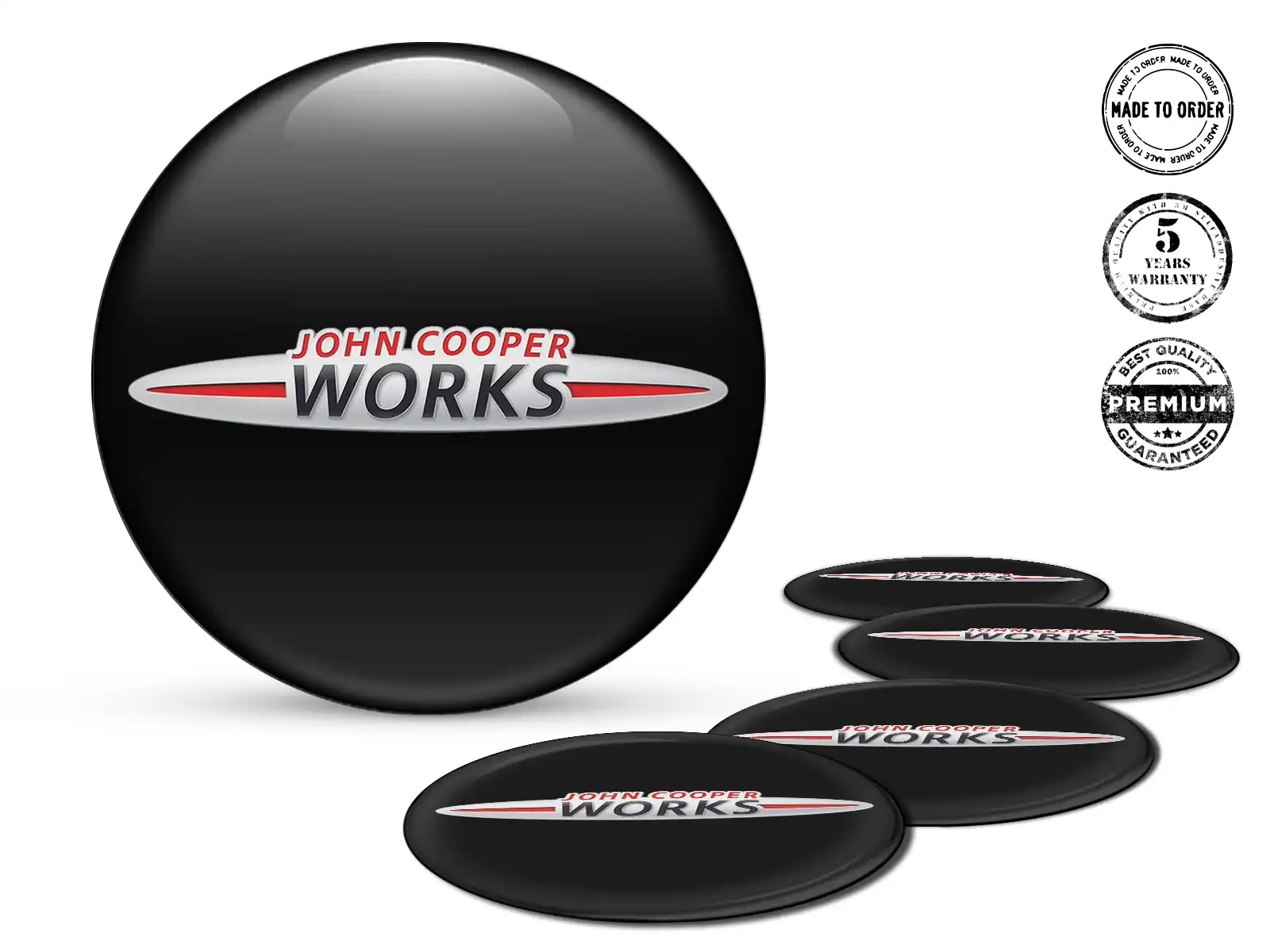 Mini Cooper Wheel Emblems Edition Custom Resin Labels